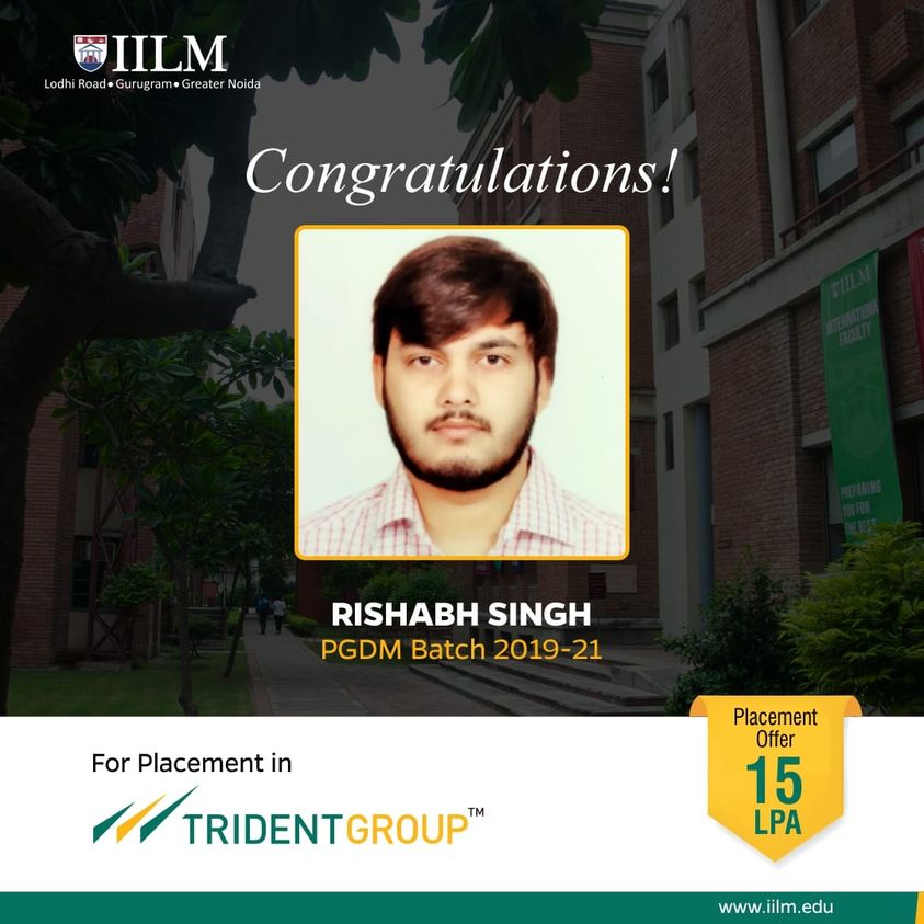 Placement in Trident Limited
